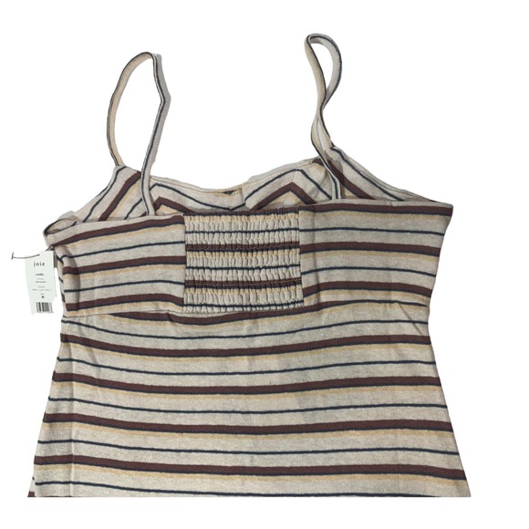 Joie Soft Laurel Linen Cotton Midi Dress NWT Size M Color Gray, Lilac, Multi - Picture 5 of 5